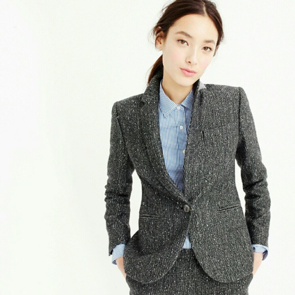 J. Crew Campbell Blazer Sparkle Donegal Wool